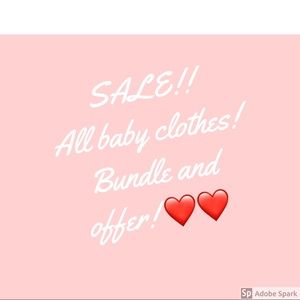 Sale! All baby clothes must go!